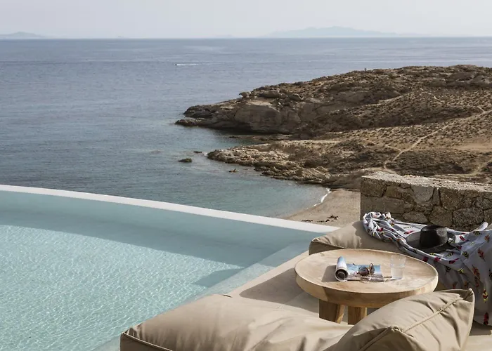 Seafront 9bdr Serenity In Mykonos Villa Kalafatis